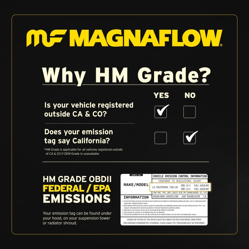 MagnaFlow 5.00 C/A 3.00 Spun OEM Universal Converter