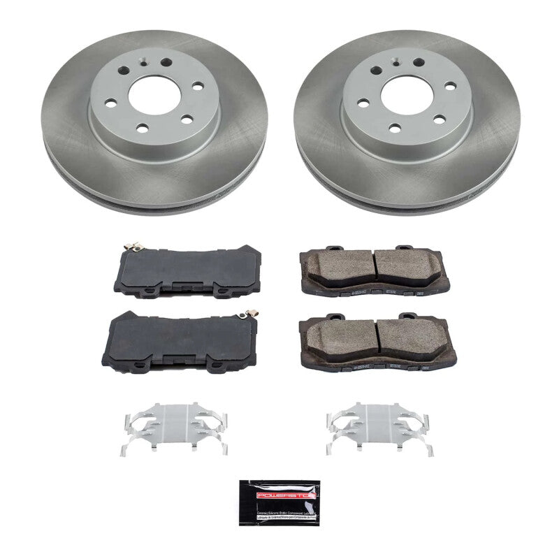 PowerStop Power Stop 15-20 GMC Canyon Front Semi-Coated Rotor Kit