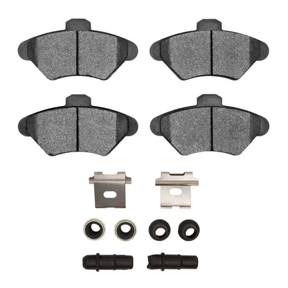 R1 Concepts R1 93-98 Ford Mustang Front Performance Sport Pads & Hardware Kit
