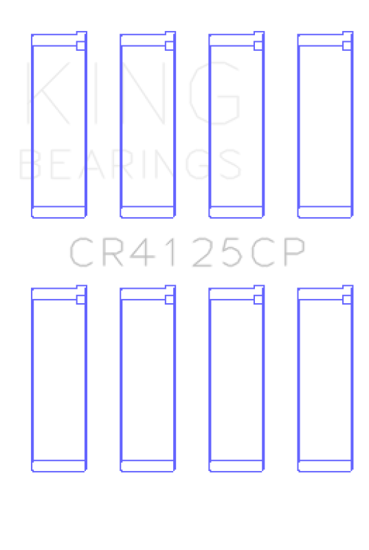 King Engine Bearings King Subaru EJ20/EJ22/EJ25 (Including Turbo) (Size 0.5) Performance Rod Bearing - Set of 4