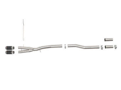 aFe 14-24 Mini Cooper S MACH Force-Xp 3in to 2-1/2in 304SS Cat-Back Exhaust w/ Carbon Fiber Tip