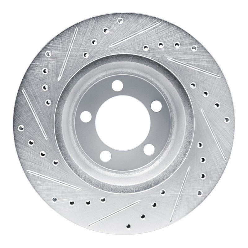 R1 Concepts R1 1965-1972 Dodge Dart Front Right Drilled & Slotted Silver Brake Rotor