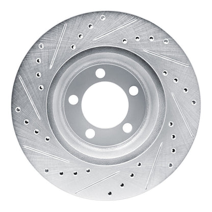 R1 Concepts R1 1965-1972 Dodge Dart Front Right Drilled & Slotted Silver Brake Rotor