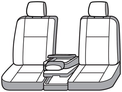 Covercraft 23-26 Ford F250-F550 SD Leatherette PrecisionFit Custom Front Row Seat Covers - Med Grey