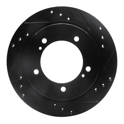 R1 Concepts R1 99-04 Chevrolet Tracker Front Right Drilled & Slotted Black Brake Rotor