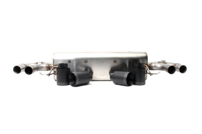 Dinan 18-23 BMW M550i (G30) Free Flow Axleback Exhaust System - Black Tips