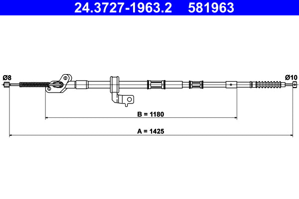 BOSCH 1987482040 Parking Brake Cable Pull
