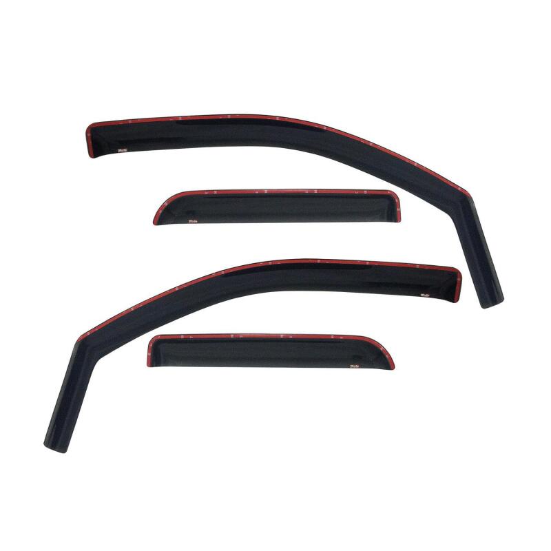 Westin 2009-2018 Dodge/Ram Quad Cab In-Channel Wind Deflector 4pc - Smoke