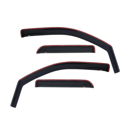 Westin 2009-2018 Dodge/Ram Quad Cab In-Channel Wind Deflector 4pc - Smoke
