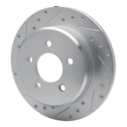 R1 Concepts R1 91-95 Ford Crown Victoria Rear Left Drilled & Slotted Silver Brake Rotor