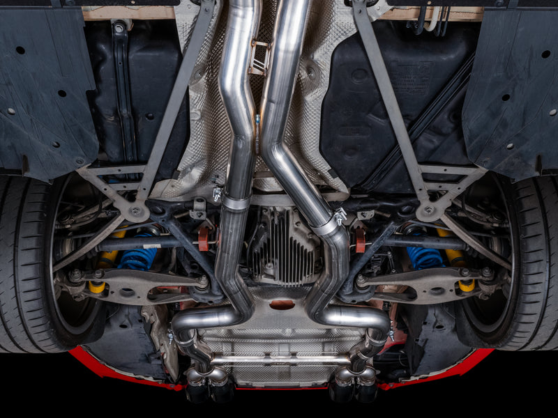 AWE Tuning BMW F8X M3/M4 Track Edition Cat-Back Exhaust - Diamond Black Tips