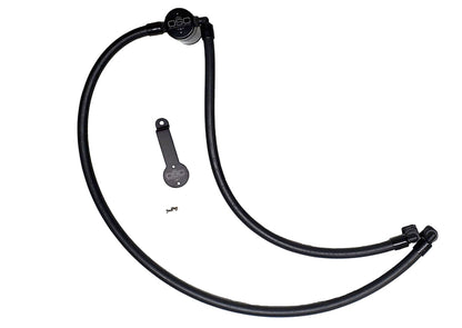 J&L 20-25 Jeep Wrangler 2.0L Driver Side Oil Separator 3.0 - Black Anodized