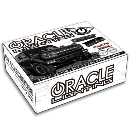 ORACLE Lighting Oracle High 21-22 Ford Bronco Triple LED Fog Light kit for Steel Bumper