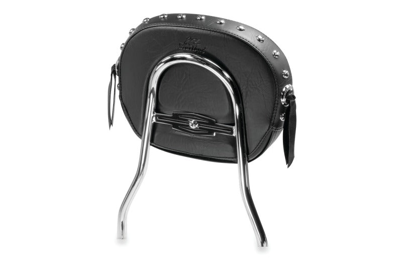 Mustang Motorcycle Mustang Harley Detachable Sissy Bar Pad w/Studs (11 inch x 9 inch) - Black