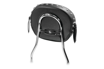 Mustang Motorcycle Mustang Harley Detachable Sissy Bar Pad w/Studs (11 inch x 9 inch) - Black