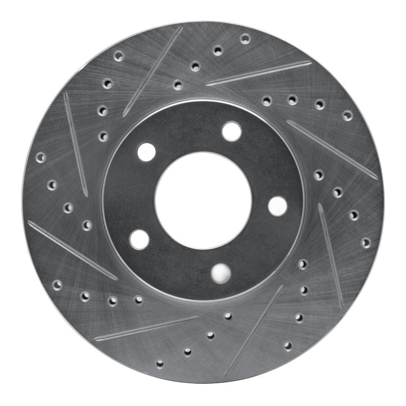 R1 Concepts R1 91-96 Chrysler Town & Country Front Left Drilled & Slotted Silver Brake Rotor