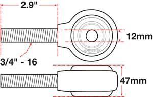 SPC Performance xAxis Rod End Ball Joint