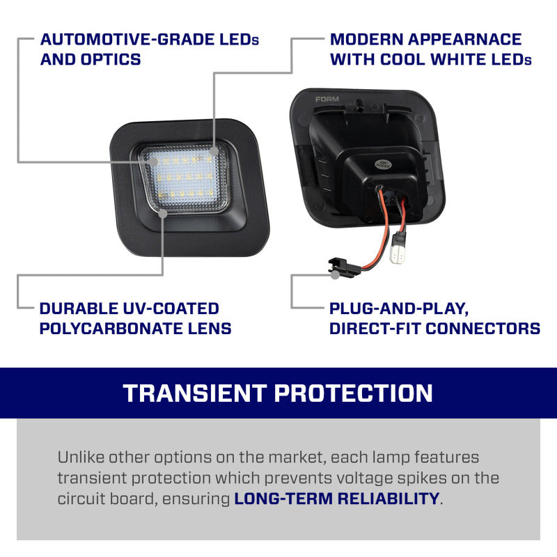 Form Lighting 2003 Ram LED License Plate Lights (Pair)