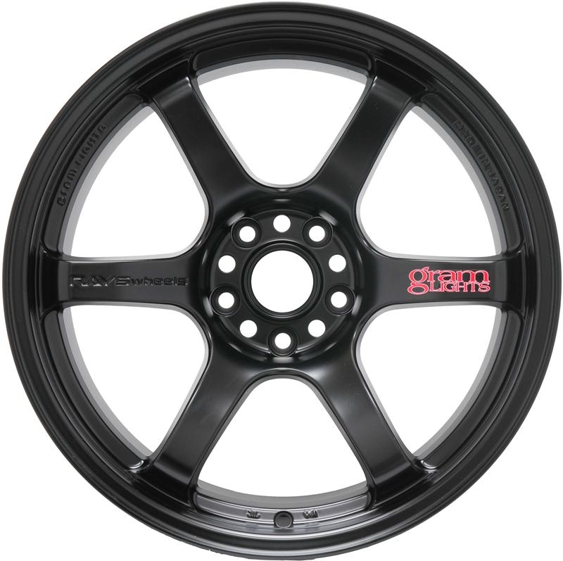Gram Lights 57DR 18x9.5 +38 5x100 Semi Gloss Black Wheel