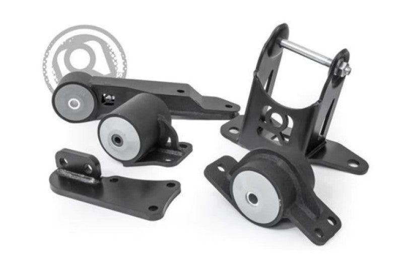 Innovative Mounts Innovative 00-07 Honda Insight K-Series Black Steel Mounts 95A Bushings (K20 Engine and Trans)