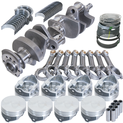 Eagle Chevy 350 3.480in Crank 6.000in I-Beam Rods -7cc Flat Top 4.040in Pistons Rotating Assembly