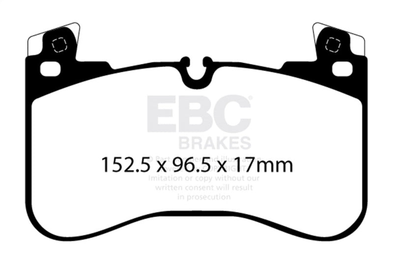 EBC 2020+ Land Rover Defender 90 P300 2.0T Extra Duty Front Brake Pads