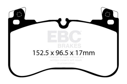 EBC 2020+ Land Rover Defender 90 P300 2.0T Extra Duty Front Brake Pads