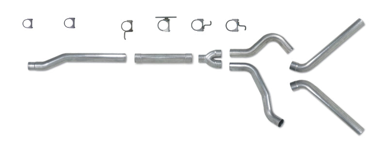 Diamond Eye Performance Diamond Eye KIT 4in Catback MFLR RPLCMENT PIPE DUAL AL: 03-07 FORD 6.0L F250/F350