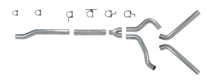 Diamond Eye Performance Diamond Eye KIT 4in Catback MFLR RPLCMENT PIPE DUAL AL: 03-07 FORD 6.0L F250/F350