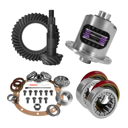 Yukon Gear & Axle Yukon 8.6in GM 3.42 Rear Ring & Pinion Install Kit 30 Spline Positraction Axle Bearings and Seals