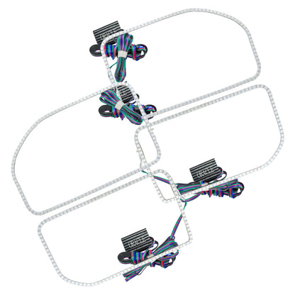 ORACLE Lighting Oracle Ford F250/350 11-16 Halo Kit (Square Ring Design) - ColorSHIFT w/o Controller