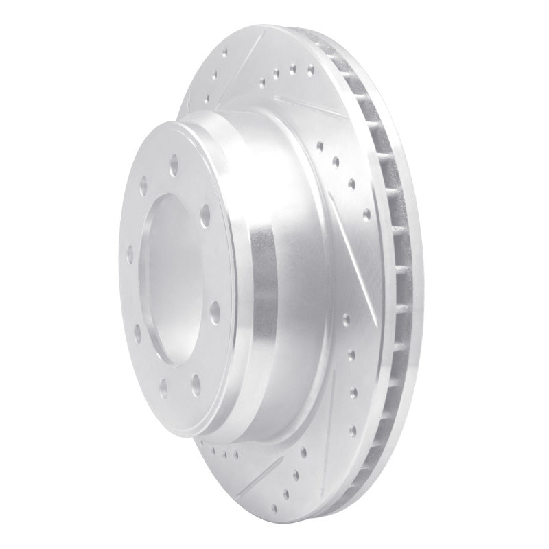 R1 Concepts R1 12-21 Nissan NV1500 Rear Left Drilled & Slotted Silver Brake Rotor