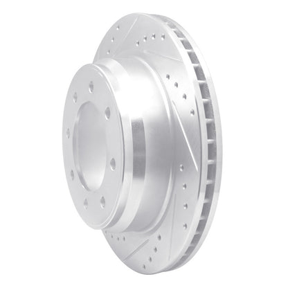 R1 Concepts R1 12-21 Nissan NV1500 Rear Left Drilled & Slotted Silver Brake Rotor