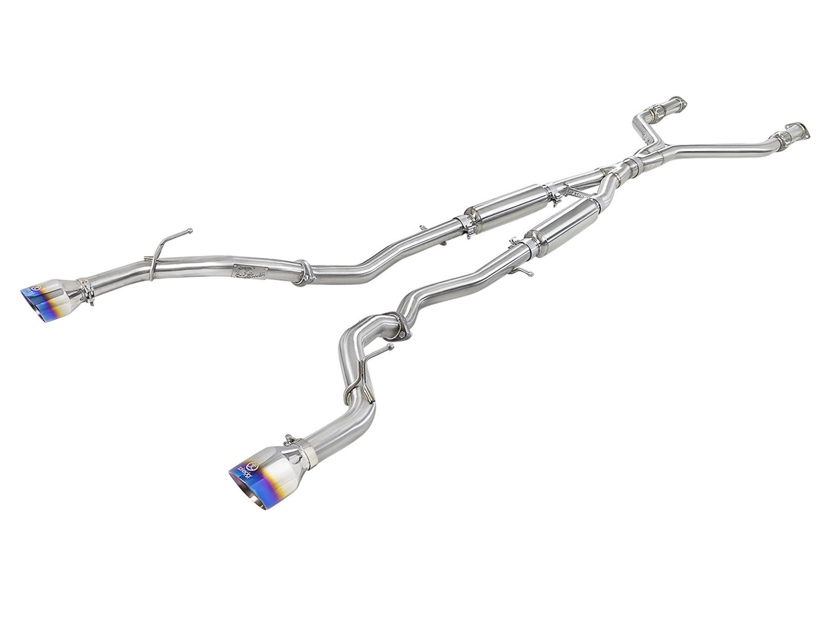 aFe Infiniti Q50 Takeda 304 Stainless Steel Cat-Back Exhaust System