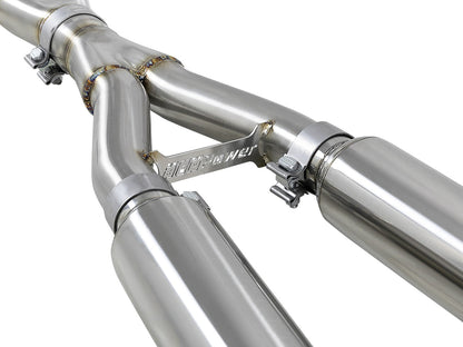 aFe Infiniti Q50 Takeda 304 Stainless Steel Cat-Back Exhaust System