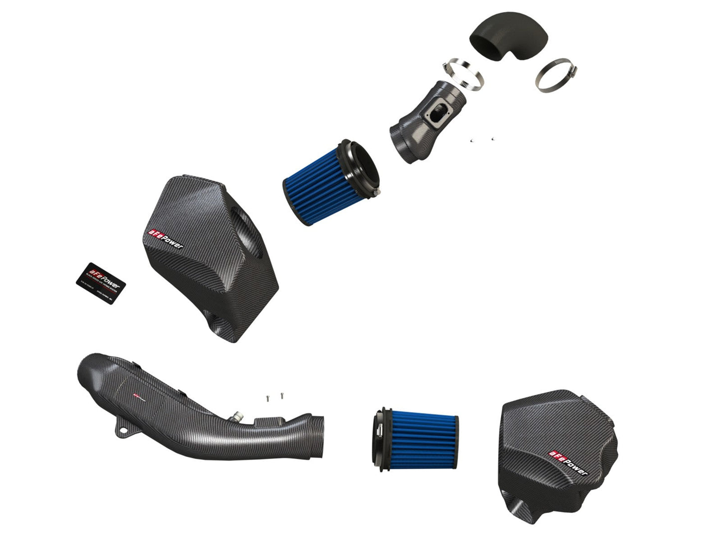 aFe BMW S55 Black Series Momentum Carbon Fiber Pro 5R Air Intake (M3 & M4)