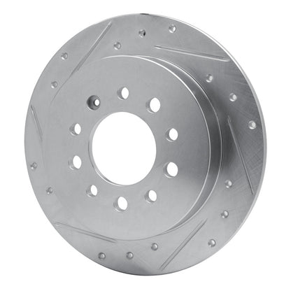 R1 Concepts R1 07-08 Hyundai TIBURON Rear Left Drilled & Slotted Silver Brake Rotor