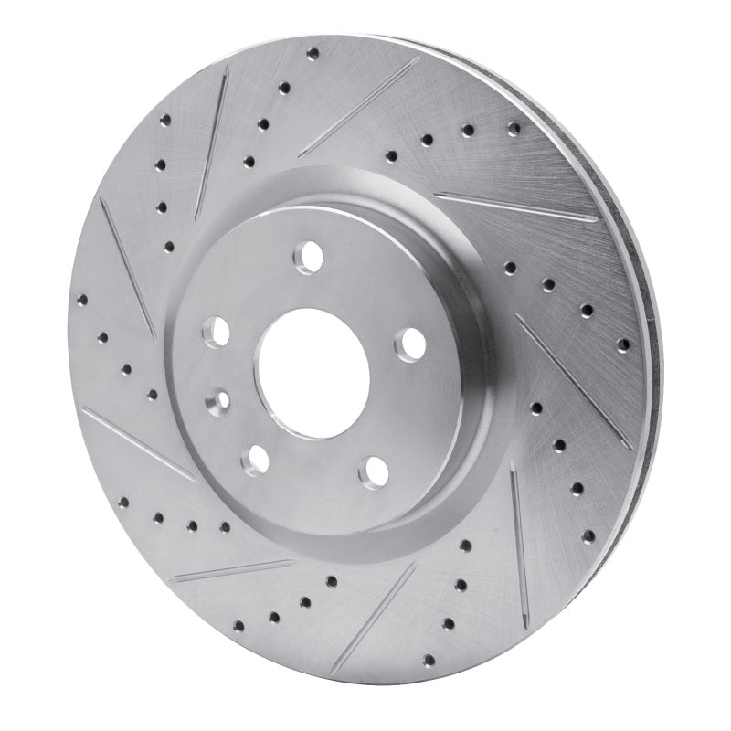 R1 Concepts R1 13-19 Buick Regal Front Left Drilled & Slotted Silver Brake Rotor