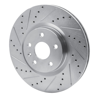 R1 Concepts R1 13-19 Buick Regal Front Left Drilled & Slotted Silver Brake Rotor