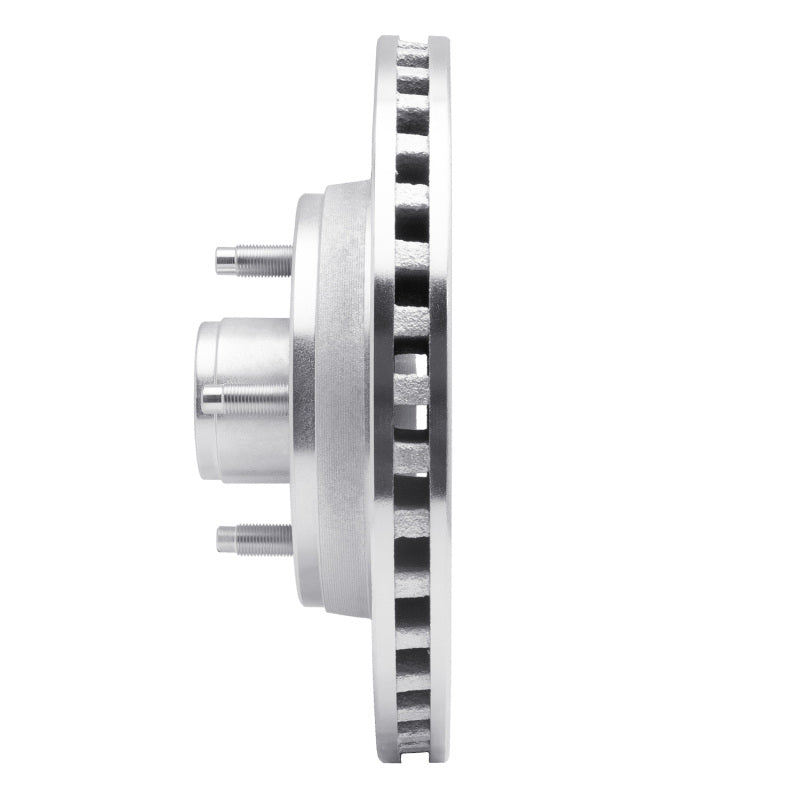 R1 Concepts R1 87-88 Ford Thunderbird Front Right Drilled & Slotted Silver Brake Rotor