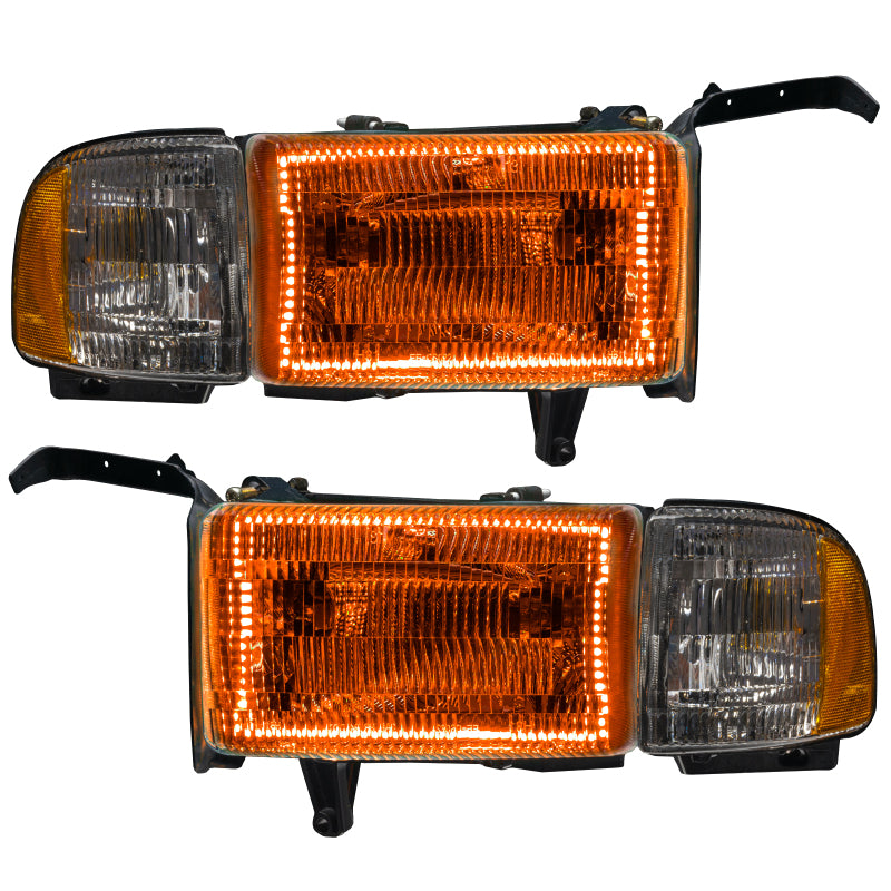 ORACLE Lighting Oracle 94-02 Dodge Ram Pre-Assembled Halo Headlights - ColorSHIFT