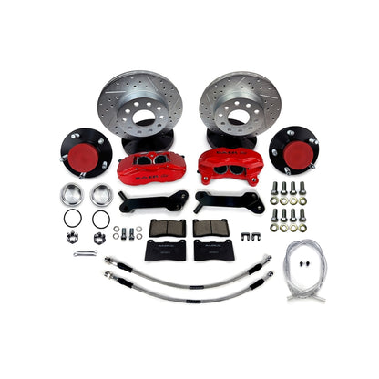 Baer Brakes 68-69 Ford Fairlane 11in SS4 Alum Hub Front SDZ Brake Kit - Silver