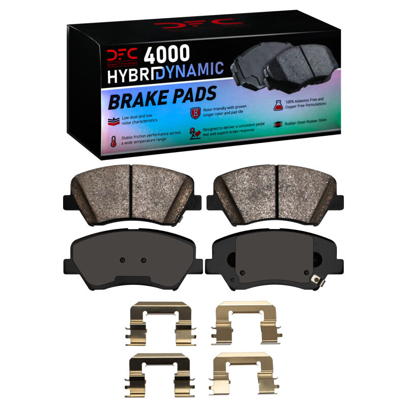 DFC 12-16 Hyundai Veloster Front 4000 HybriDynamic Brake Pads and Hardware Kit