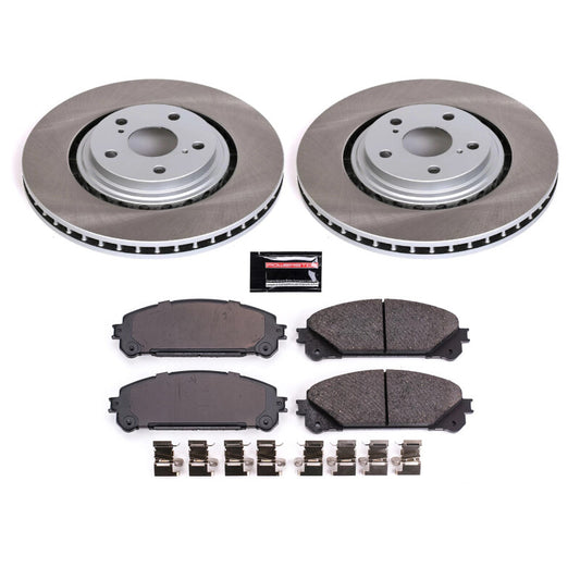 PowerStop Power Stop 11-20 Toyota Sienna Front Semi-Coated Rotor Kit
