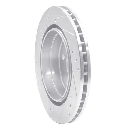 R1 Concepts R1 92-94 Mercedes-Benz E500 Rear Right Drilled & Slotted Silver Brake Rotor