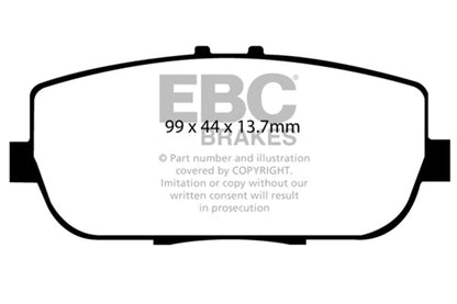EBC 16-21 Fiat 124 Spider 1.4T Bluestuff Rear Brake Pads