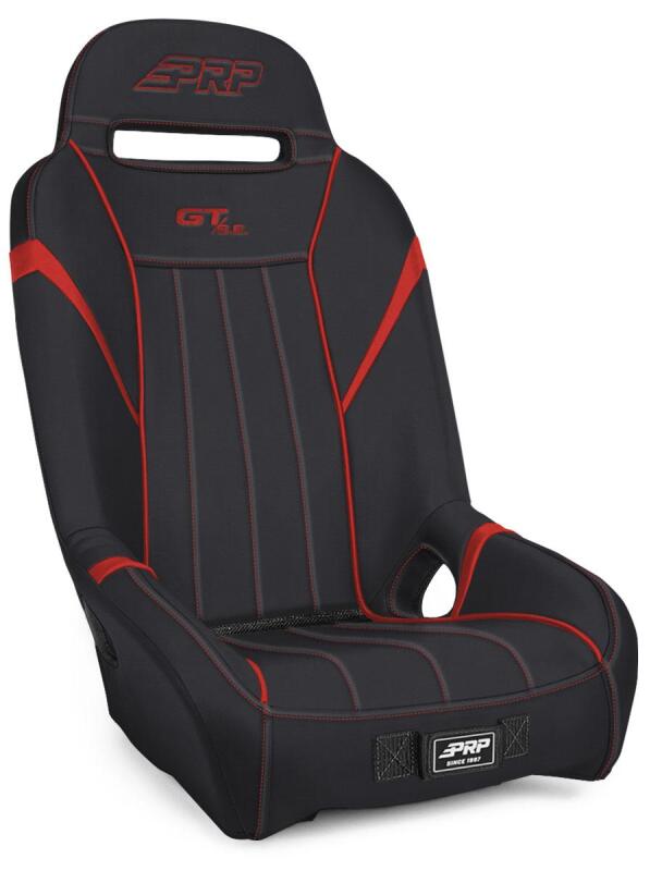 PRP Seats PRP GT/S.E. Rear Suspension Seat- Black/Red