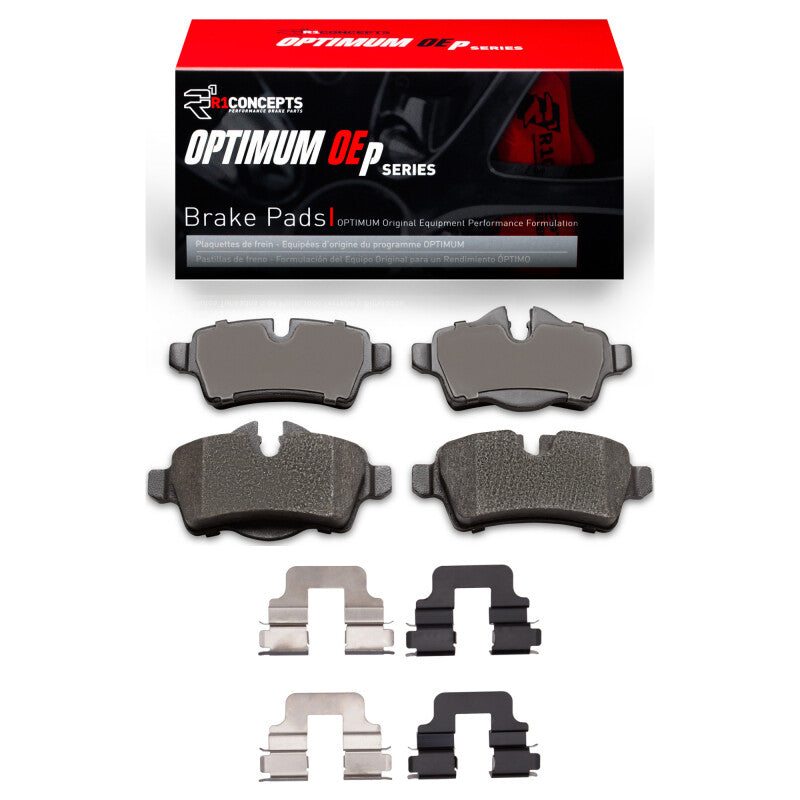 R1 Concepts R1 2007-2015 Mini Cooper (Excl Clubman) Rear R1 Optimum OE Pads & Hardware Kit