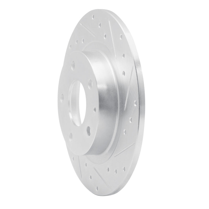 R1 Concepts R1 14-21 Mazda 6 Rear Right Drilled & Slotted Silver Brake Rotor