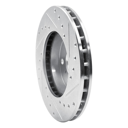 R1 Concepts R1 87-91 Toyota Camry Front Left Drilled & Slotted Silver Brake Rotor